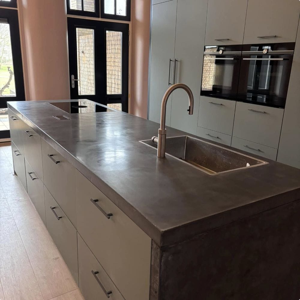 Atelier stone beton en terrazzo